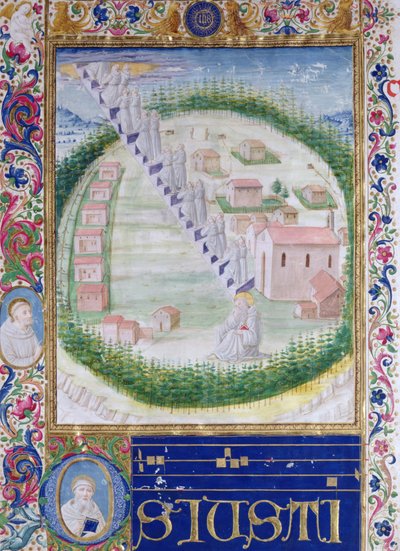The Dream of St. Romauld (c.951-1027) c.1502 by Attavante di Gabriello di Vanti di Bartolo